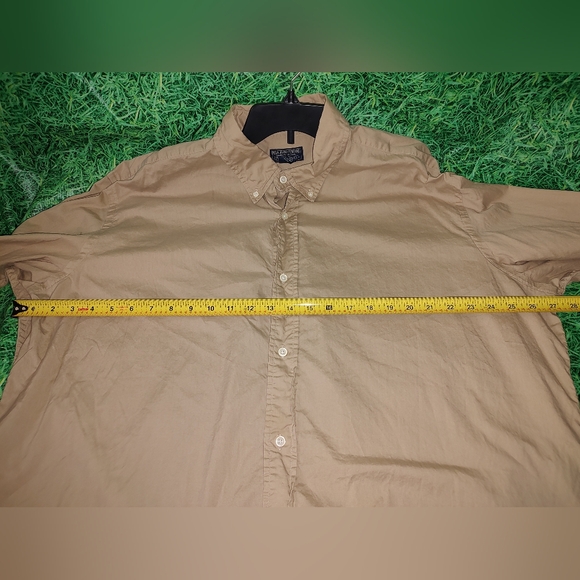 Polo Jeans Company By Ralph Lauren MFG Button Down Beige Long Sleeve XXL Pre-own - Picture 7 of 13